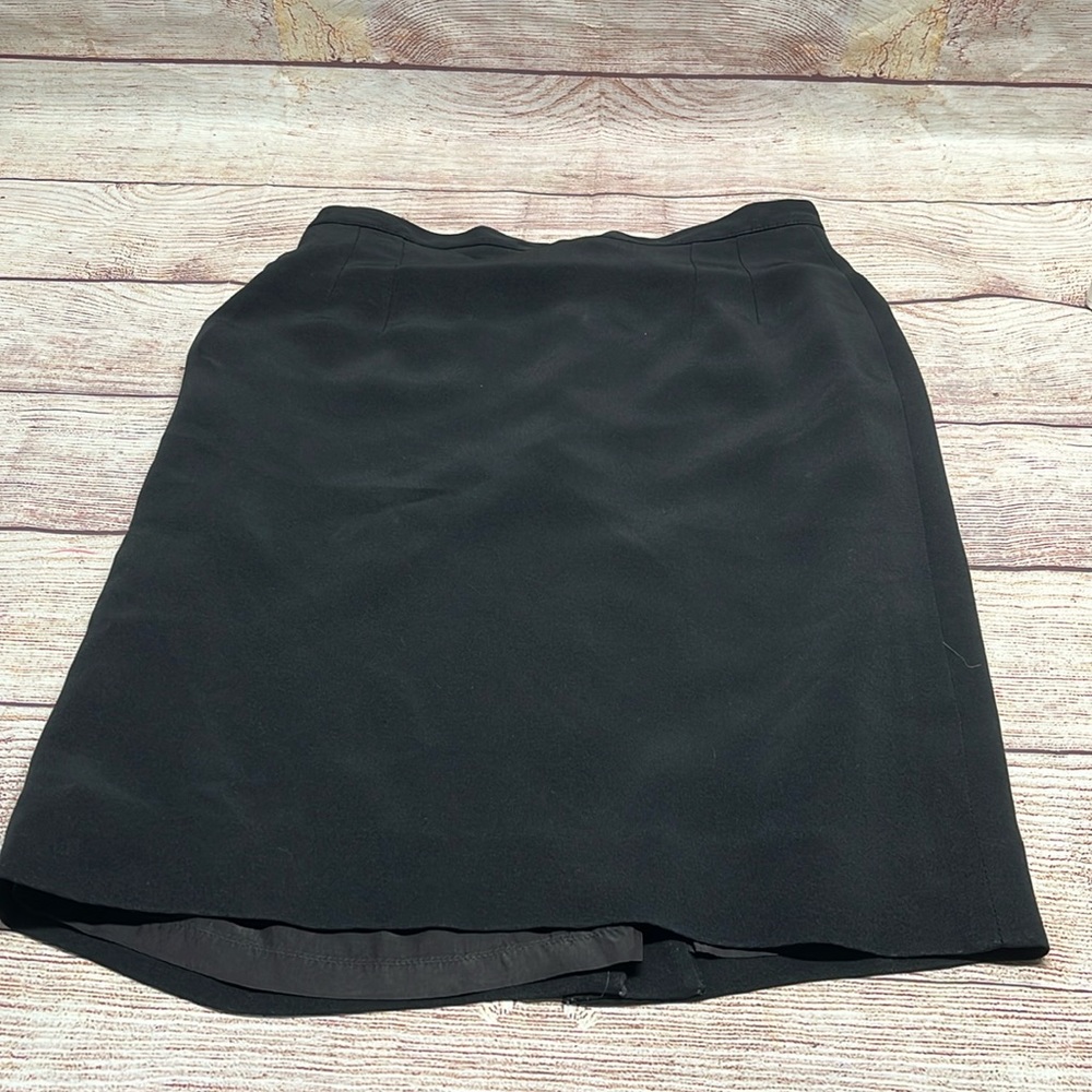 Giorgio Armani black dress skirt. From Bergdorf’s.